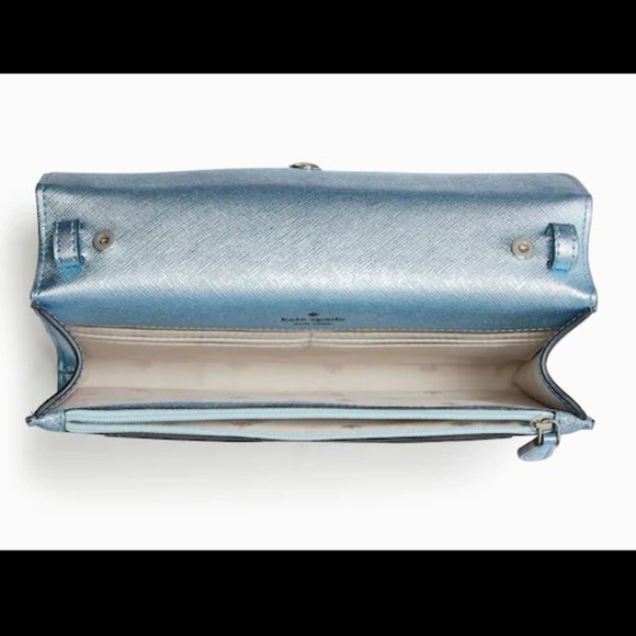 Kate Spade Frosty Sky Tinsel Flap Crossbody - Picture 8 of 9